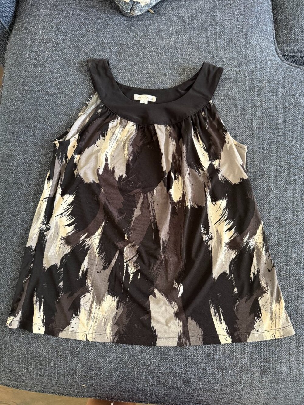 John Paul Richard Abstract Print Sleeveless Top – Size M